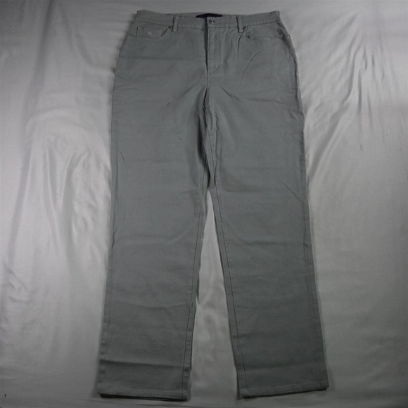 Gloria Vanderbilt 16 Amanda Classic Blue Gray Denim Womens Jeans‎ - Picture 1 of 9